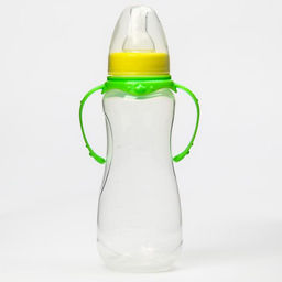 Бутылочка для кормления M&B, классическое горло, с ручками, от 0 мес., 250 мл., приталенная, МИКС