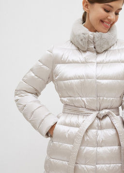 Conso/WDMF 210526 - silver dust Пуховое Пальто  фото 4