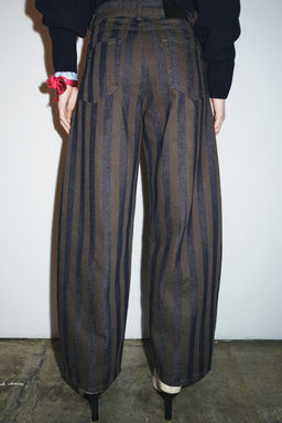 ZW COLLECTION BARREL MID-WAIST JEANS - Zara фото 3
