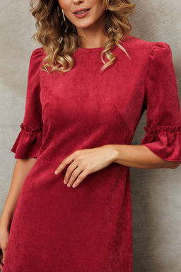 Платье Gizart 5418 брусничный  фото 2