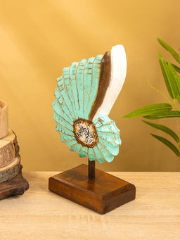 Набор сувенирный «Раковины», h=35 см, h=30 см, h=25 см, дерево, бирюзовый