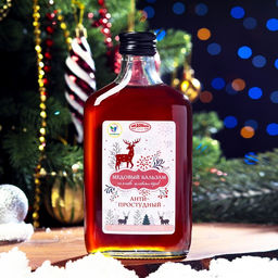 Новогодний медовый бальзам алтайский Анти-простудный, 250 мл - Vitamuno фото 2