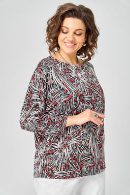 Джемпер Bliss 9402 белый, красный