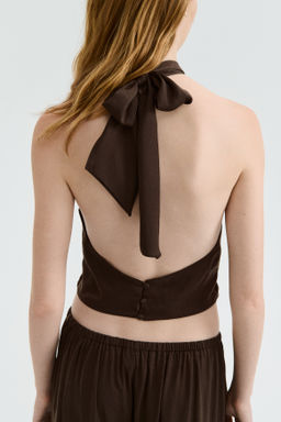 Top halter de sat?n - H&m фото 6