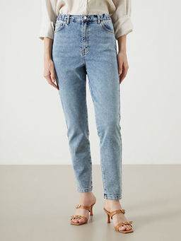 Slim Mom Kad?n Jean Pantolon