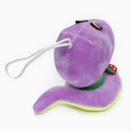 Цена за 12 шт. Мягкая игрушка Змейка с пружиной на подвесе, 9 см, цвет МИКС - Simaland фото 4