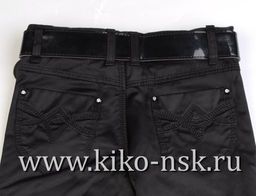 2834Y-7 Брюки школьные для девочки на флисе KANDY - Kiko фото 6