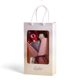 Фигурка светящаяся RISALUX «Букет. Медведь», LED-ночник, 3×AG10, 8×17×29 см