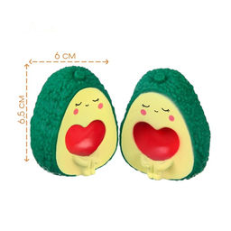 Резиновые игрушки для ванны Крошка Я «Авокадики», 6.5 см, с пищалкой, 2 шт.
