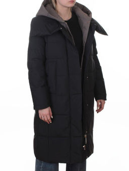 A610 BLACK Пальто зимнее женское со съемным жилетом (200 гр. био-пух)