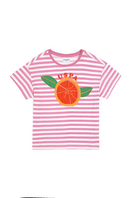 U. S. Polo Assn / Фиолетовая футболка с круглым вырезом для девочек - U.s. polo assn фото 9