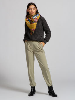 В составе шерсть. Большой теплый двусторонний палантин - Tantino фото 7