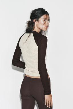 CONTRAST POLO COLLAR T-SHIRT - Zara фото 12