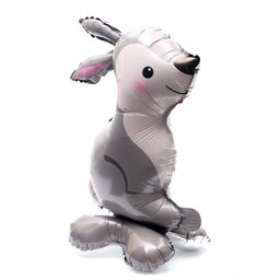 Воздушный шар фольгированный 15" «Заяц», на подставке, под воздух