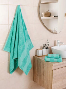 Махровое полотенце Конфетти-бирюза 30*60 см. хлопок 100%