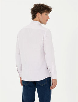 Bordo Slim Fit Uzun Kollu G_mlek - Pierre cardin фото 5