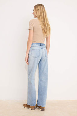 Mavi Yuksek Bel %100 Pamuk Wide Leg Genis Paca Jeans TWOSS26JE00256 - Trendyolmilla фото 4