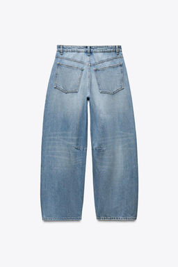 TRF BAGGY BALLOON MID-WAIST JEANS - Zara фото 12
