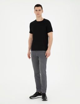 Gri Slim Fit Jean Pantolon