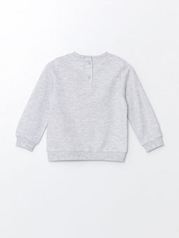 Bisiklet Yaka Uzun Kollu K?z Bebek Sweatshirt ve E?ofman Alt 2li Tak?m - Waikiki фото 3