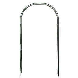 Арка садовая, 240×125×36.5 см, для вьющихся растений, металлическая, зелёная, «Волна»