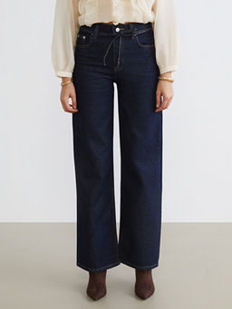 Wideleg Kad?n Jean Pantolon