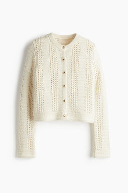 Cardigan en punto pointelle - H&m фото 8