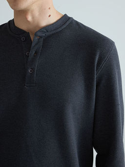 Bisiklet Yaka Erkek Sweatshirt