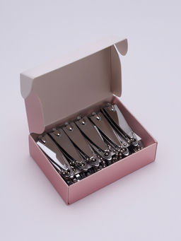 Цена за 12 шт. Кусачки книпсер маникюрные, с пилкой, с цепочкой, 5.5 см