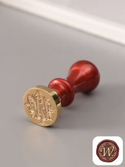 Печать для сургуча с пластиковой ручкой «Буква W на вензеле», 2.5×2.5×6.3 см