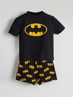 Batman Bask?l? Erkek Bebek ?ortlu Tak?m