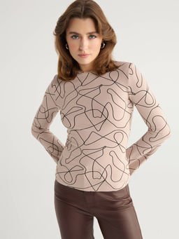 ESLI Джемпер BNH2BRD (MM) beige-lines - Conte elegant фото 4