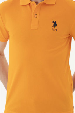 Мужская оранжевая базовая футболка - U.s. polo assn фото 6