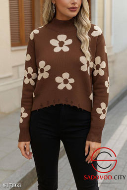 Свитер женский с цветами - Bruno фото 4