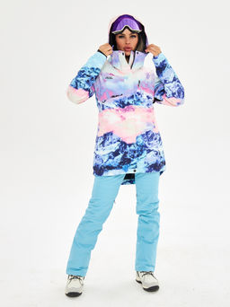 Женская горнолыжная сноубордическая куртка Alpha Endless Ultra Chaleur SNB 423/316_9 Разноцветный  фото 33