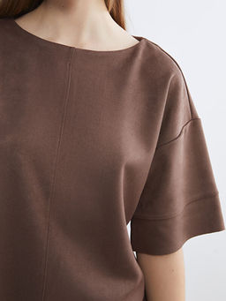 Bisiklet Yaka Kad?n S?et Ti??rt