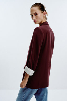 PRINTED CUFF BLAZER - Zara фото 5
