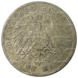 5 марок 1901 года A Германия (Пруссия)