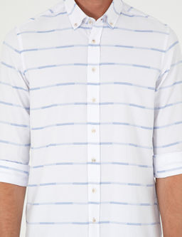 Mavi Slim Fit Uzun Kollu G_mlek