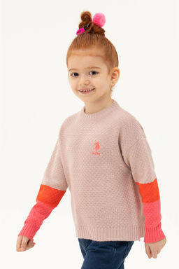 Пудровый свитер для девочки - U.s. polo assn фото 6