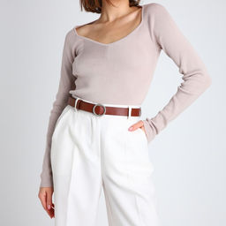 Ремень женский, ширина 3 см, пряжка металл, винт, цвет коричневый - Simaland фото 2