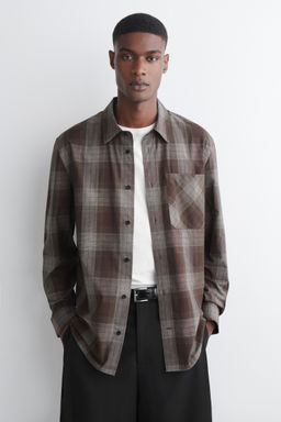 CAMISA DE CUADROS DE ALGOD?N CEPILLADO - H&m фото 2