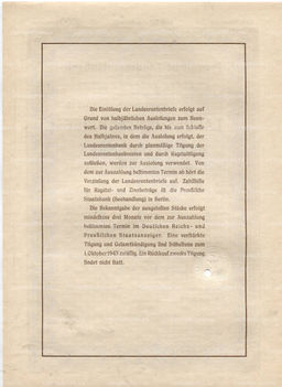 Облигация 4,5% 1000 рейхсмарок 1939 года Германия