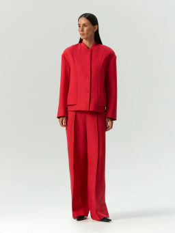 ЕМКА / Бомбер из костюмной ткани - Emka фото 3