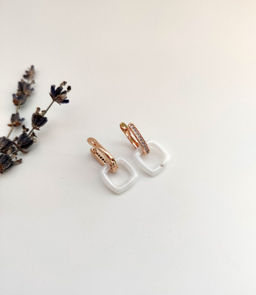 Серьги с керамикой