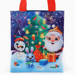 Мешок для конфет Дед Мороз, детский шопер, 22 ? 20 см - Страна карнавалия фото 3