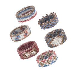 Klart набор для бисероплетения 11-013 Колечки. Мозаика 1.3 см