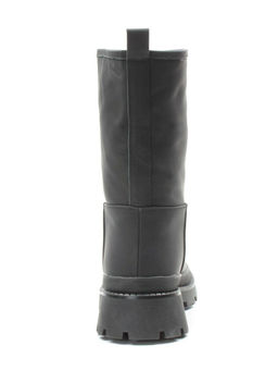 04-C186M BLACK Ботинки зимние женские (натуральная кожа (нубук) натуральный мех) - Фабричный китай фото 11