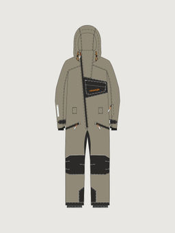 Комбинезон 8з2926 серый песок/черный