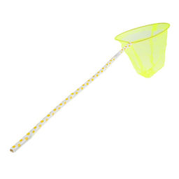 Цена за 2 шт. Сачок детский, бамбуковая ручка в горох 60 см, d=20 см, цвета МИКС